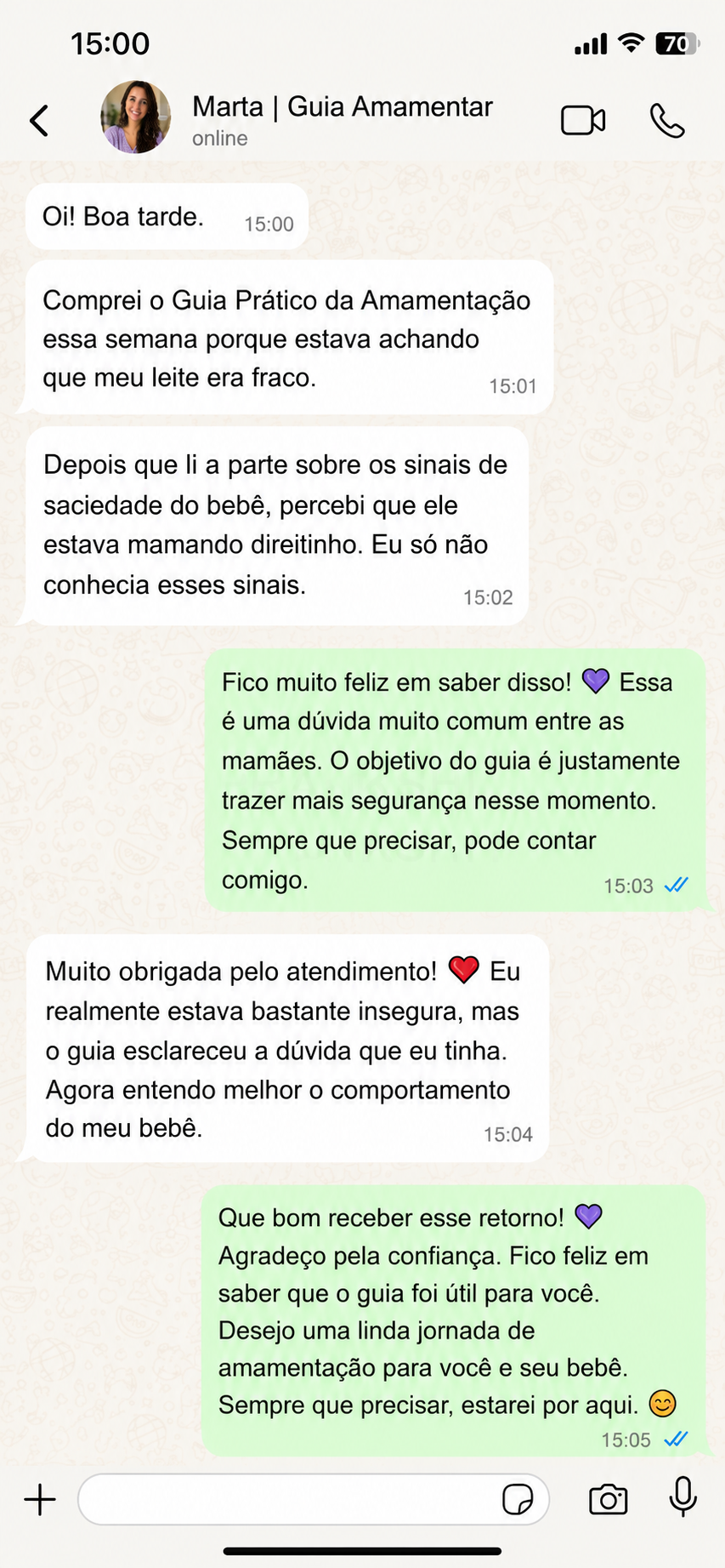 Depoimento WhatsApp 5